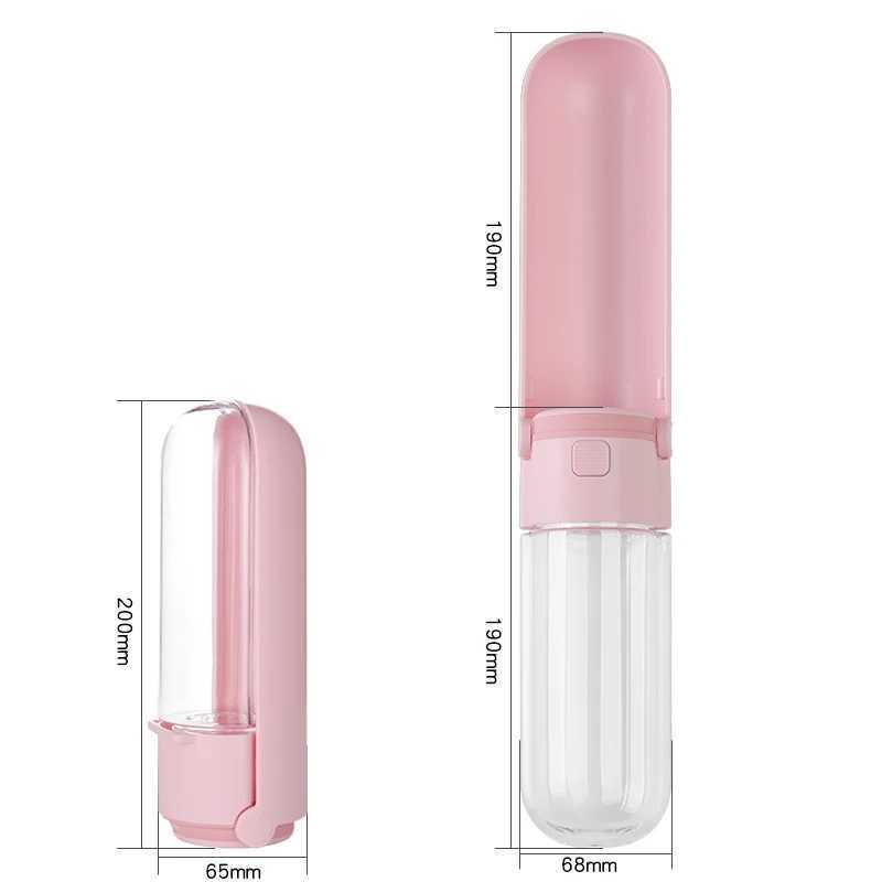 Portable Pet Dog Water Bottle Drinking Bowls For Small Large Dogs Travel Wallking Dog Feeding Water Dispenser Pet Supplies 420ml Y250319