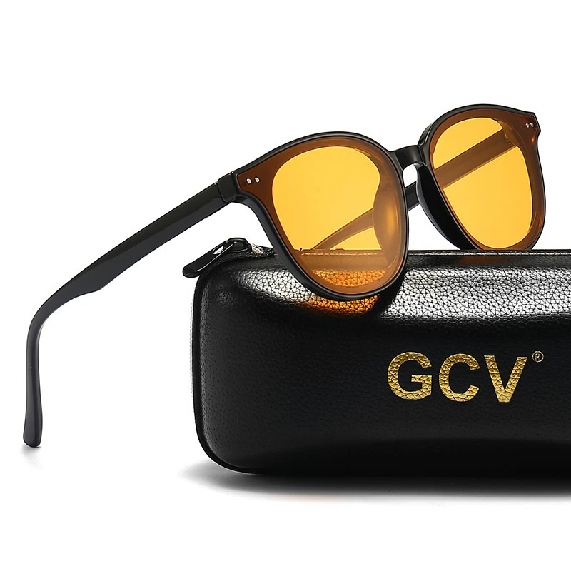 GCV Men Women Night Vision Sunglasses Goggles Yellow Orange G M Driving Eyewear Polarized Sun Glasses for Nocturnal gafas de sol 250318