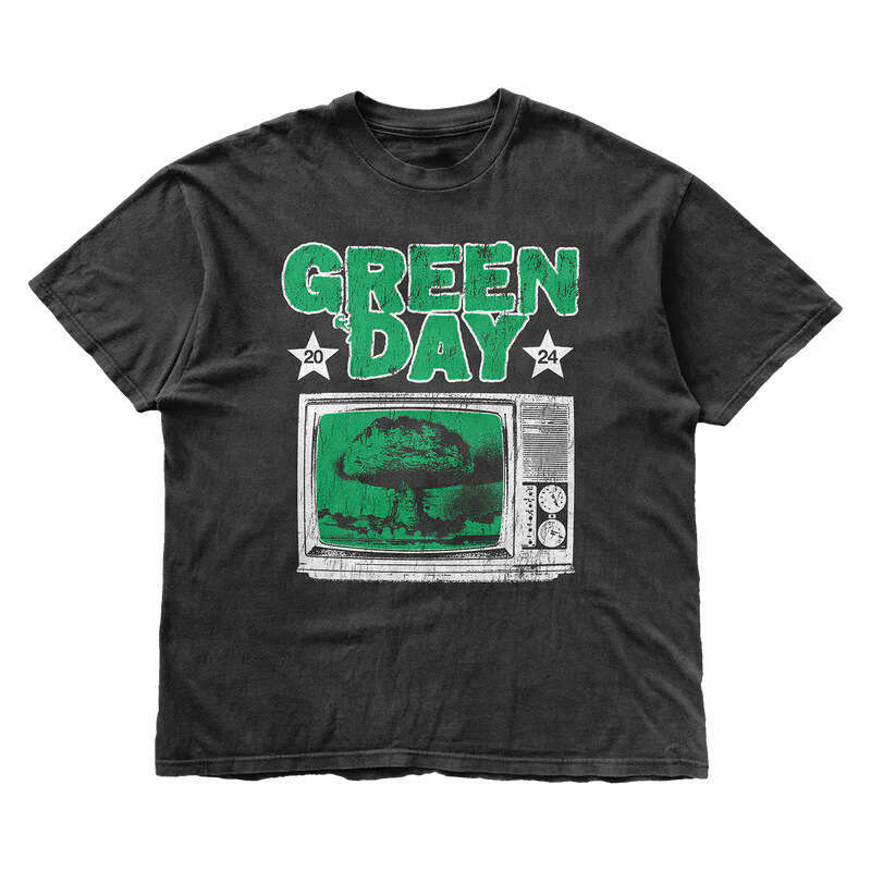 Green Day American punk band single Longview cotton loose spray short sleeved T-shirt