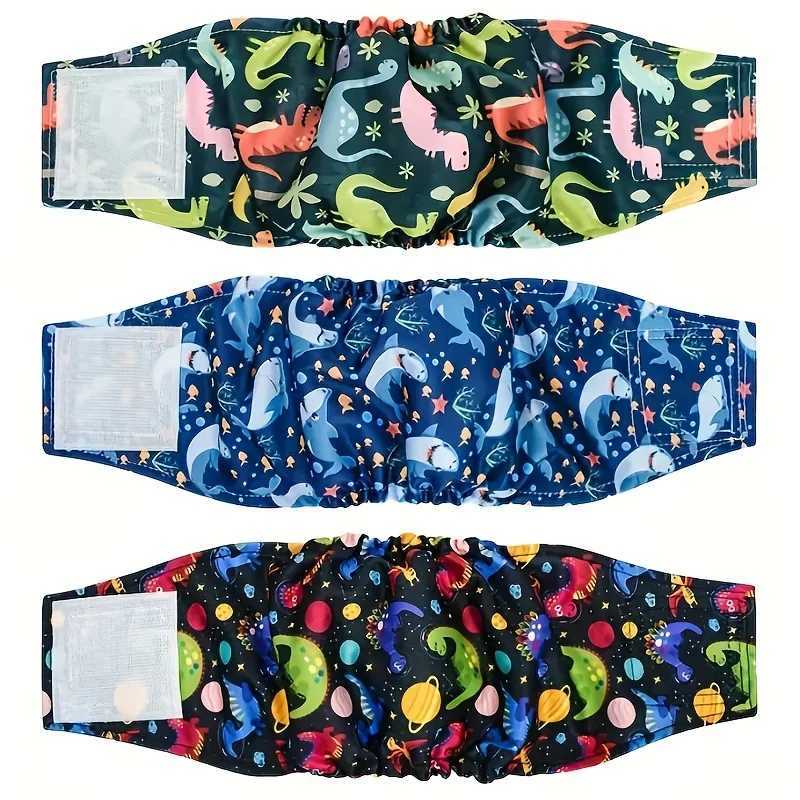 3pcs Male Belly Bands For Dogs High Absorbing Dog Wraps Washable Reusable Male Dog Diapers Y250320