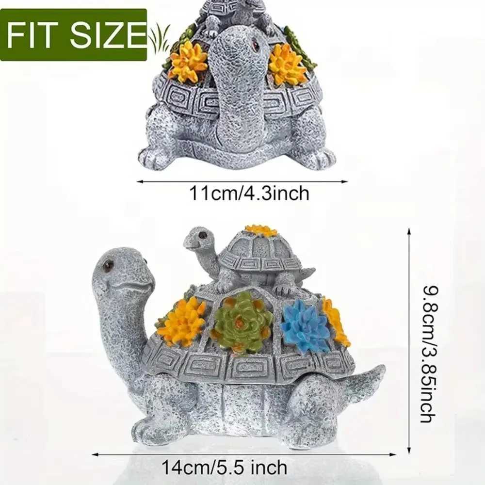Heat Resistant Resin Turtle Ashtray Washable Cartoon Sea Turtle Ornament With Lid Desktop Ash Container Decoration AccessoriesC250319