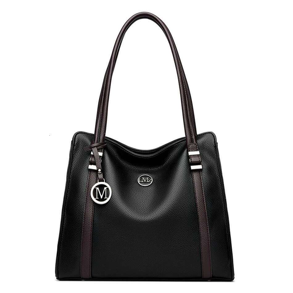 Soft Leather Handbags Women Designer Shoulder Ladies Large Capacity Top-Handle Bags Shopping Tote Bag Sac A Main