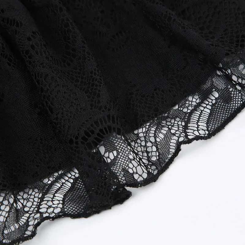 Lace up Patchwork Black Mini Skirt Matching Streetwear Sexy Club Party Skirts Trend Youthful Hotsweet Y2K Womens Short SkirtXJ250320