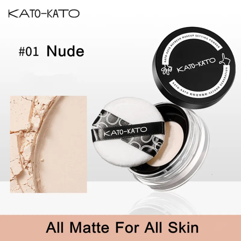 KATO Finishing loose powder oil control concealer soft matte shimmer setting foundation keep makeup fixed powder 250319