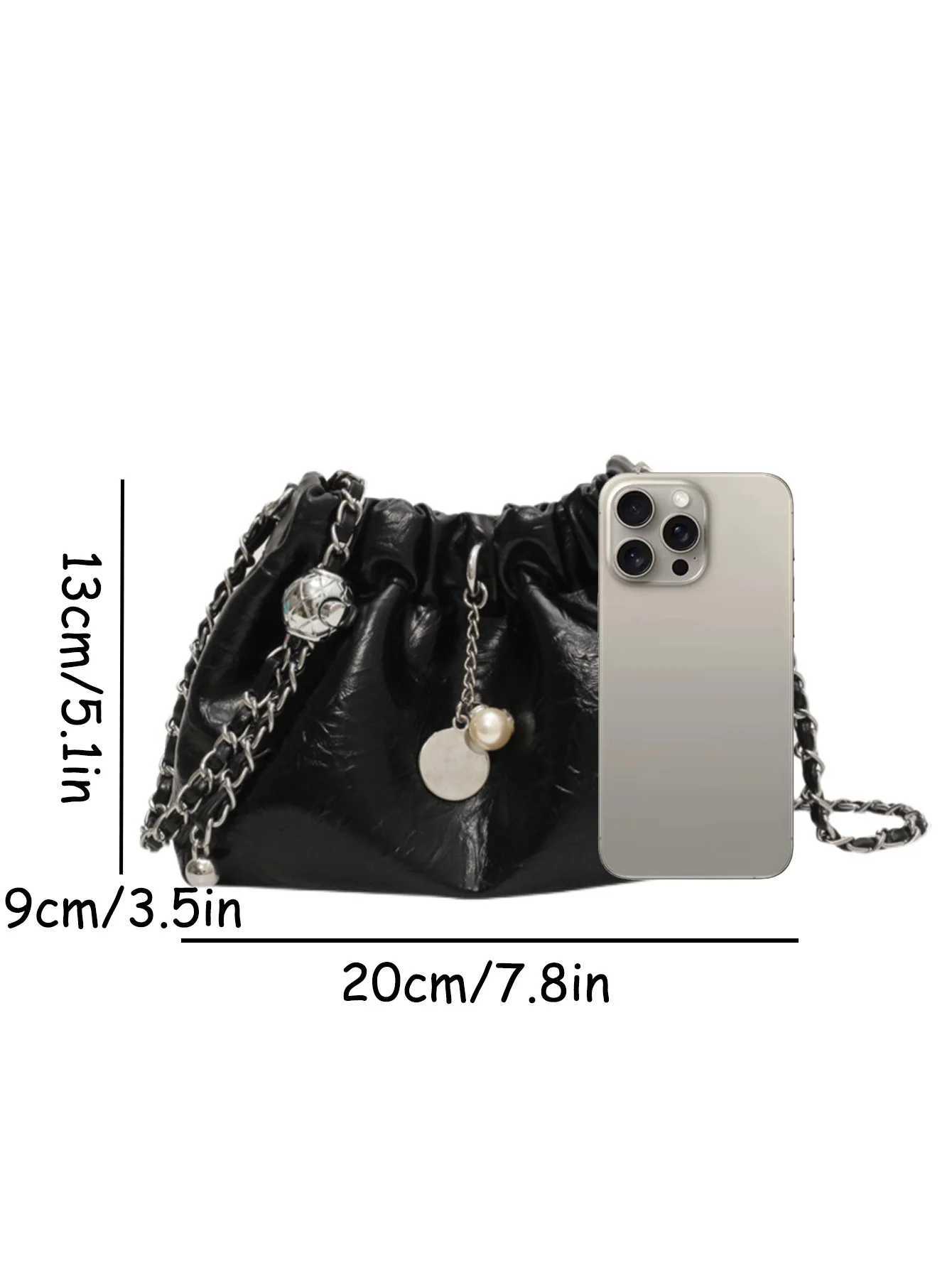 Millennium handbag for women 2024 new high-end shoulder bag summer chain bag fashionable bucket bag crossbody bag Y250319
