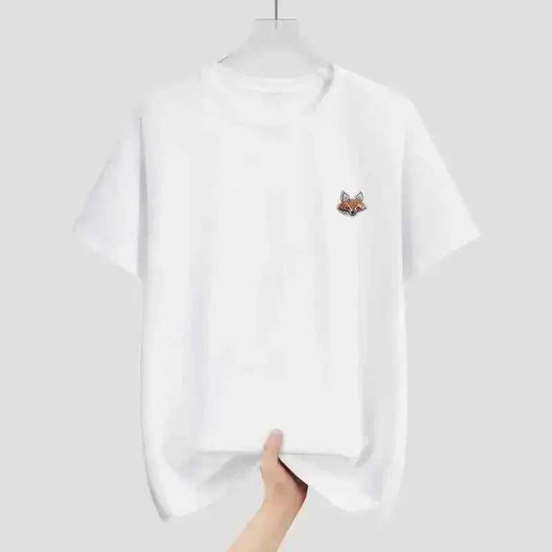 2025 Summer French Fashion Brand Fox Print Star Same Cotton T-shirt Summer Boys and Girls Short Sleeved Top T-shirtluxuryT250320