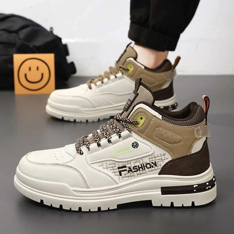 2025 new men's designer fashion top sports shoes, high-quality casual men's thick soled ankle boots, vulcanized shoes