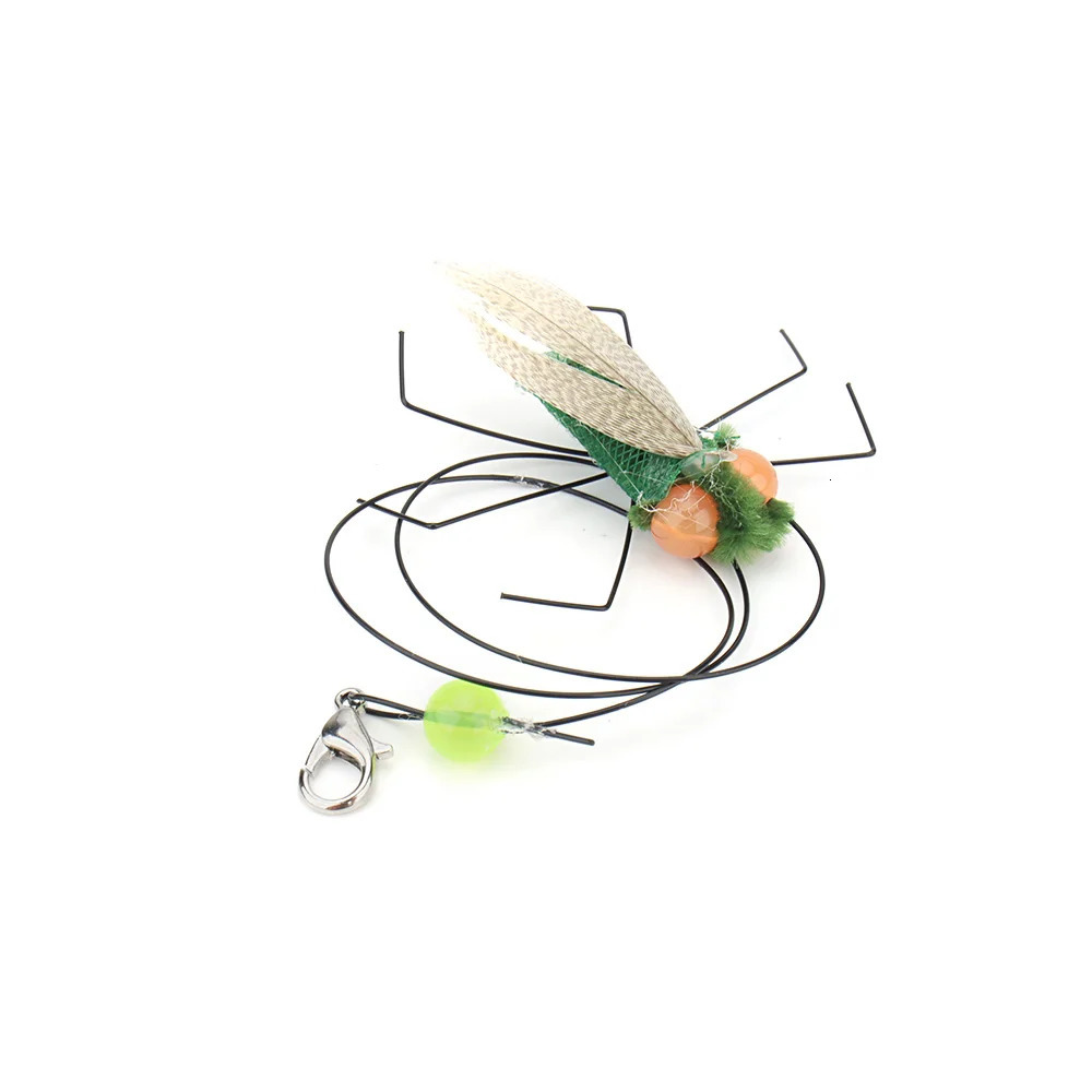 5 simulated flying insects replacement cat teasers toys kitten feathers pet supplies accessories 250320