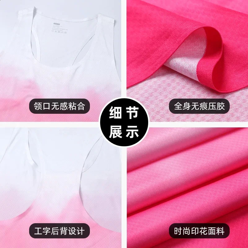 Fitness Vest Men Marathon Lightweight Women Racerback Couple Running Quick Dry Tank Tops Gym Clothing Traning Sports Singlet Man 250319
