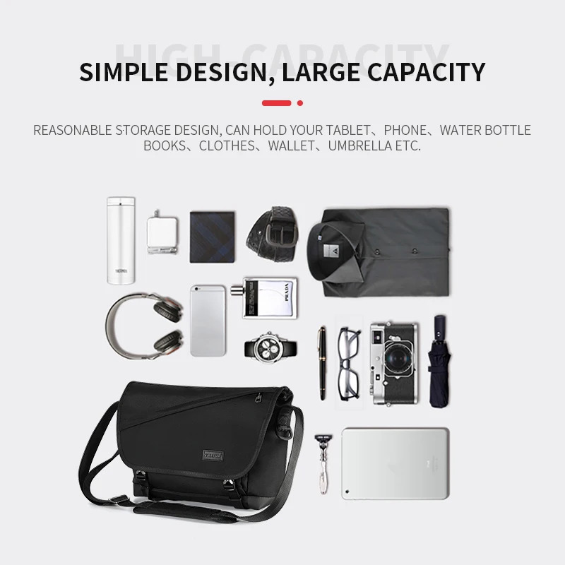 Tigernu Casual Messenger Bag Anti Theft Crossbody Bag Riding Shoulder Bag High Quality Original Fashion Oxford Small Bag For Men 250318