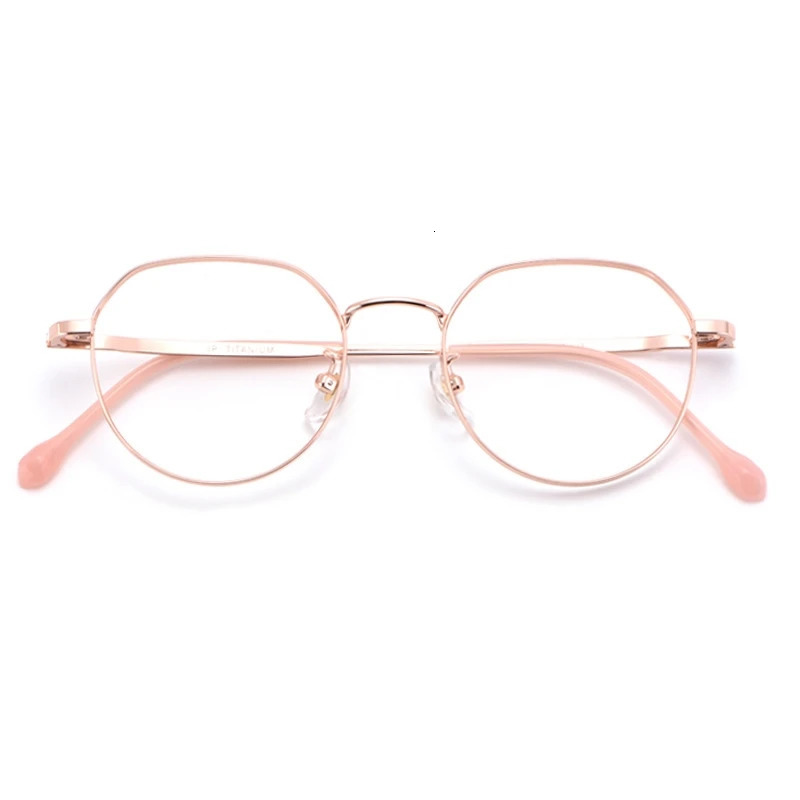 YIMARUILI Trend Polygonal Retro Pure Glasses Frame for Men Personalized Optical Prescription Glasses Frame for Women T3519 250228