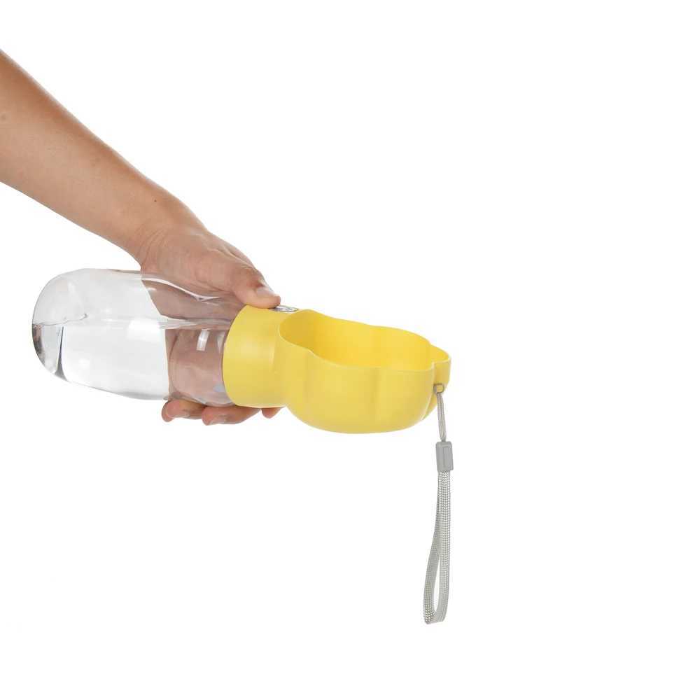 Portable dog water bottle suitable for small dogs cats durable leak proof puppies 2-in-1 food containers Chihuahua bulldog pet supplies Y250319