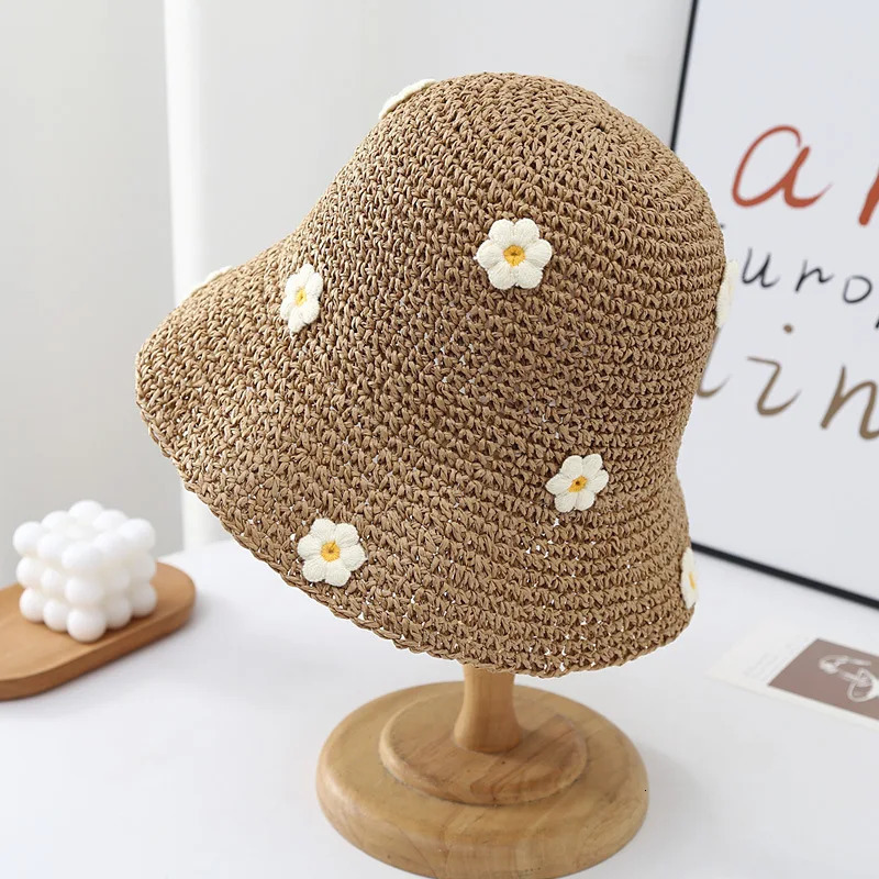 Bohemia Style Summer Sun Hat Women Big Head Beach Cap Holiday Sunshade Sunscreen Straw Hat 250320