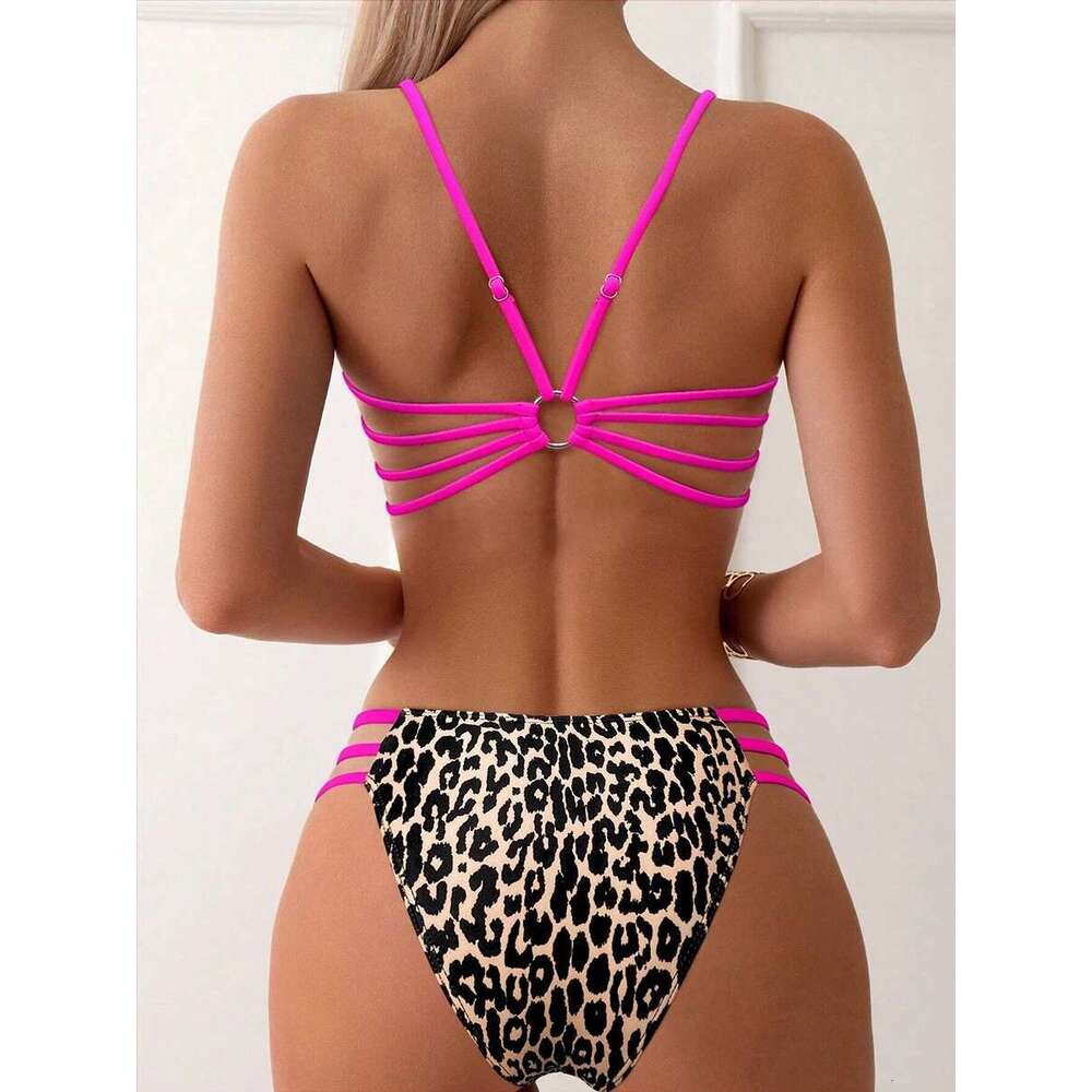 Sexy Leopard Micro Bikini 2025 Women Swimsuit Female Swimwear High Waist Bikinis Sets Brazilian Bandeau Beach Wear Bathing Suit