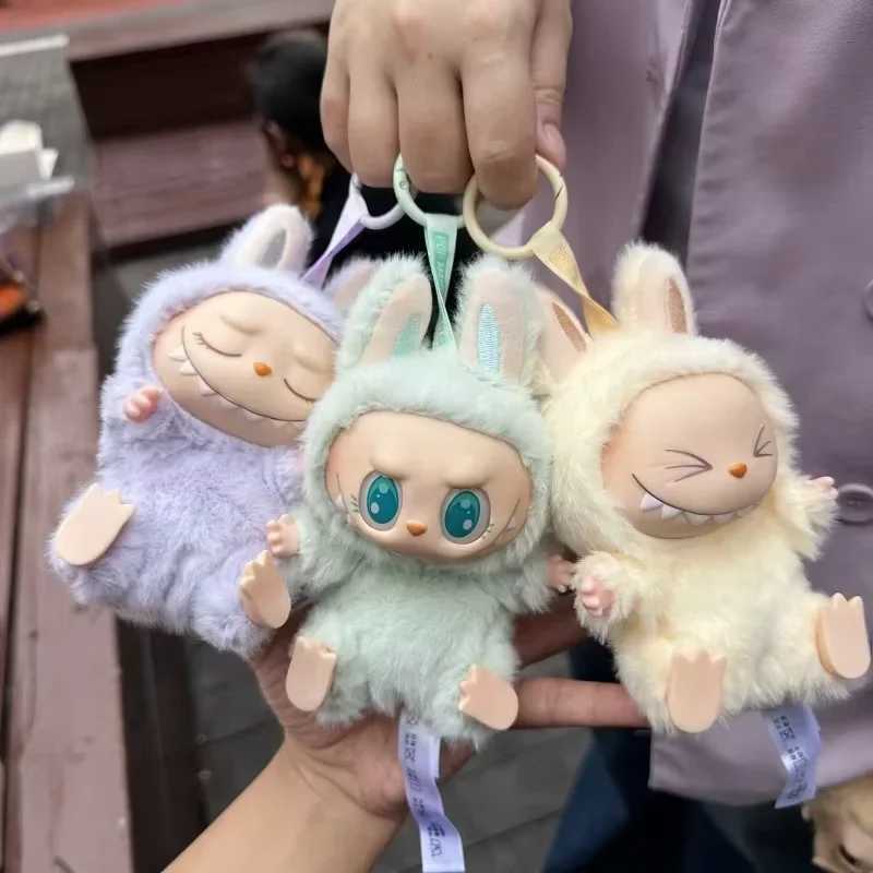 2025 inventory hot anime pictures Labubu has a seat series PVC pendant doll model monster replication keychain birthday gift childrens toysXJ250319