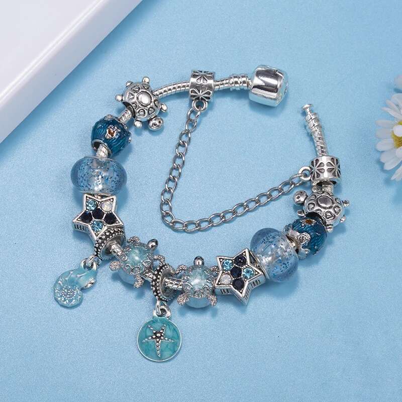 Summer Styles Charm Bracelets Fits DIY Crystal Turtle Shell Beads Bracelet For Women Men Bijoux Pulseras Jewelry Gift Wholesale