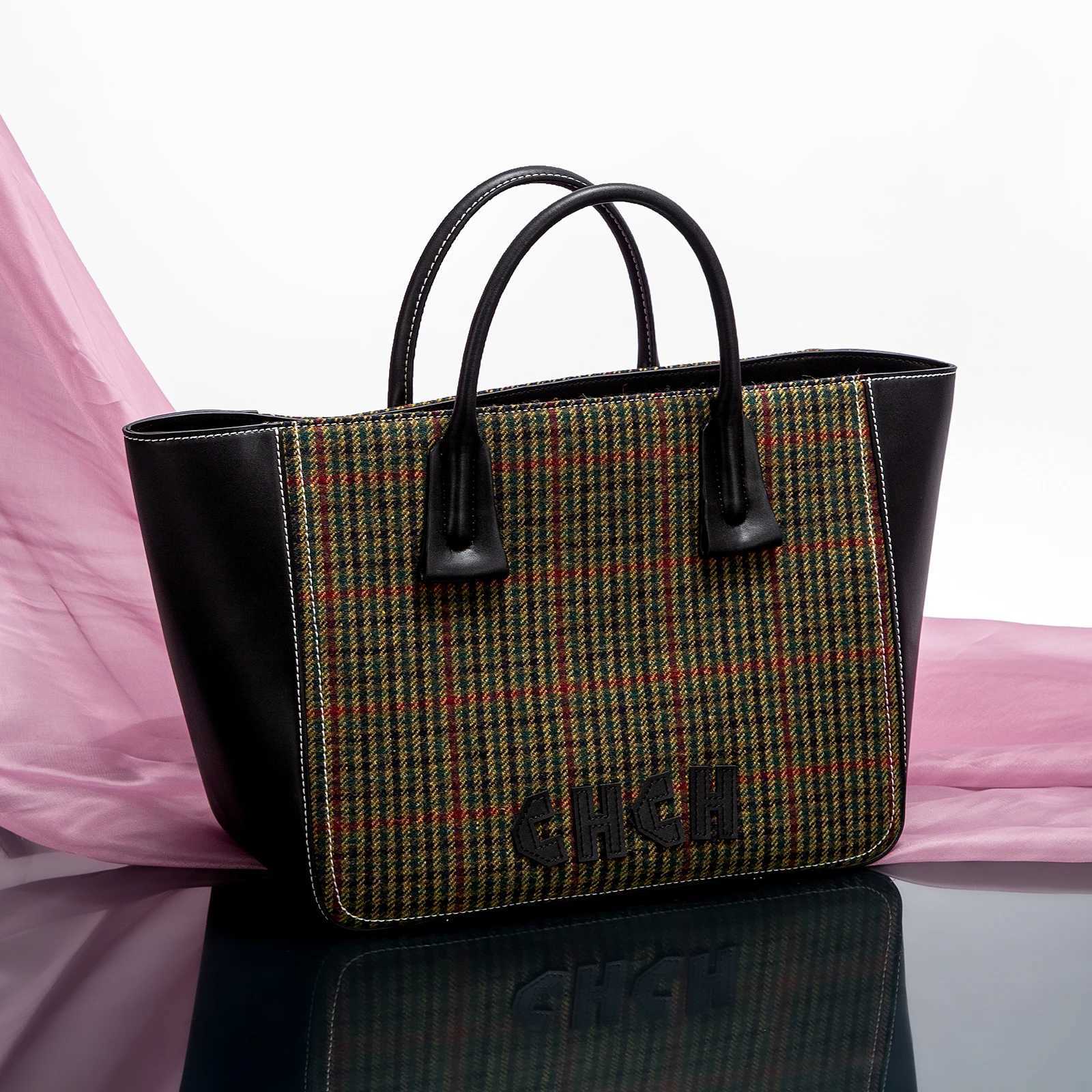 Stripe Printing Design Fashion Simple Womens Handbag Classic Style Exquisite Retro Edition Large Capacity Y250319