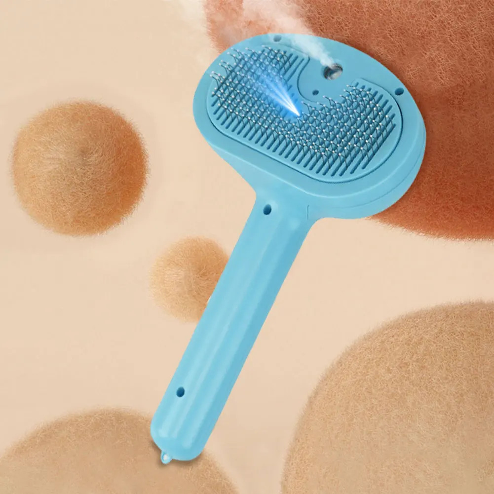 Cat Steam Brush Hair Remover MultiFunction Shedding Comb Floating Dematting for Small Large Pets 250318