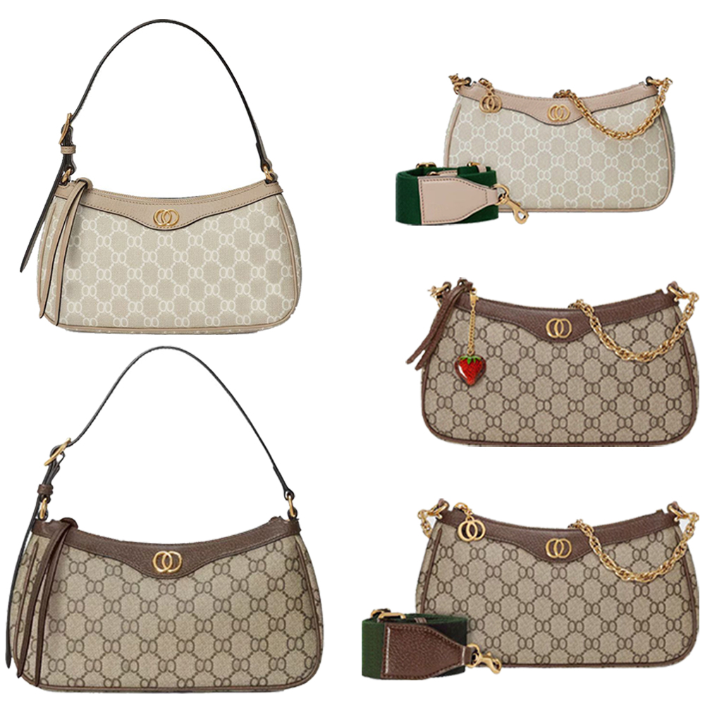 Designer Bag Shoulder Bags Ophidia Bag Women Classic Handbag Ladies Designer Messenger Underarm Bag Lady Purse Brown Wallet Letter with Strawberry Leather Bag