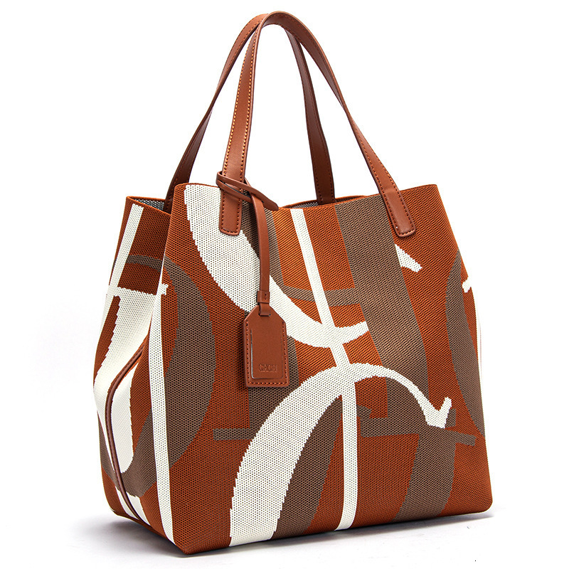 CHCH 2025 Spring New Fashion Letter Design Women's Tote Large Capacity Premium Commuter Bucket Bag