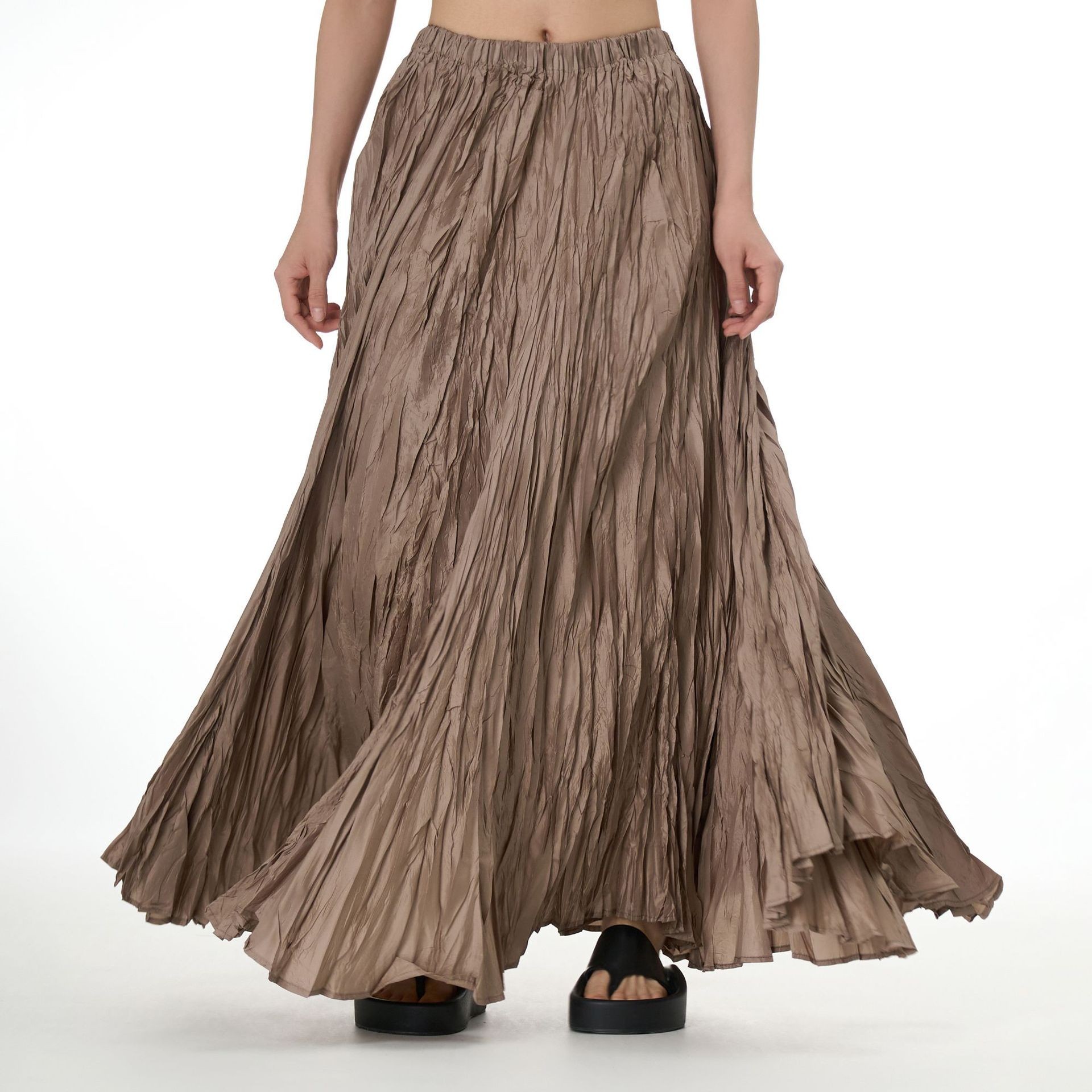 B7360 Master Skirt 2025 Cross-border New Large Size Women's Loose Slimming Oversized Swing Skirt