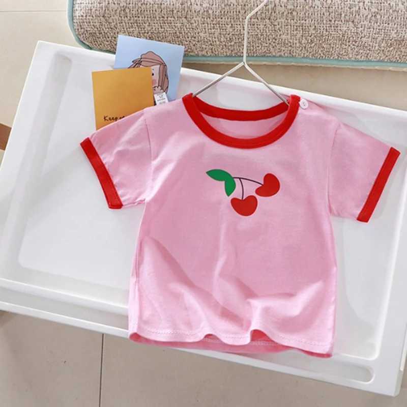 Childrens Boys Girls T-Shirt Kids Clothes Summer Cartoon Tops Short Sleeve Clothes Cotton Comfortable Baby T-Shirt ClothingT250320