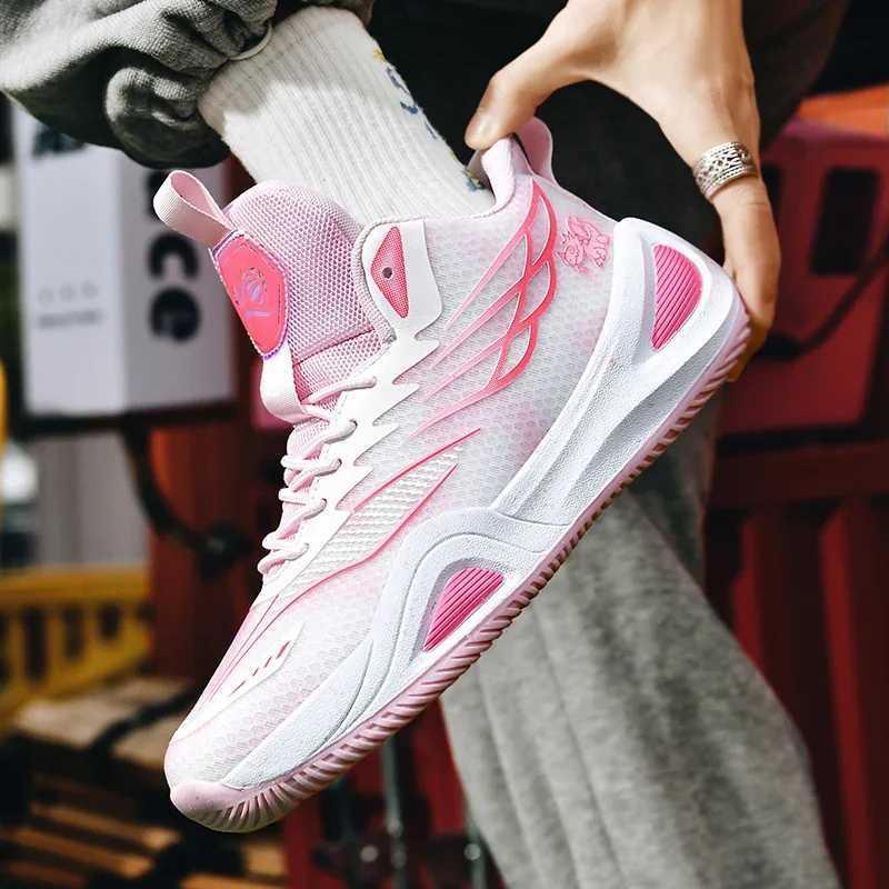 Teen Match Pro Basketball Boots Luxury Sneakers Men Autumn Male Basketball Shoes Breathable High-top Sports Field Training SneakersW250320