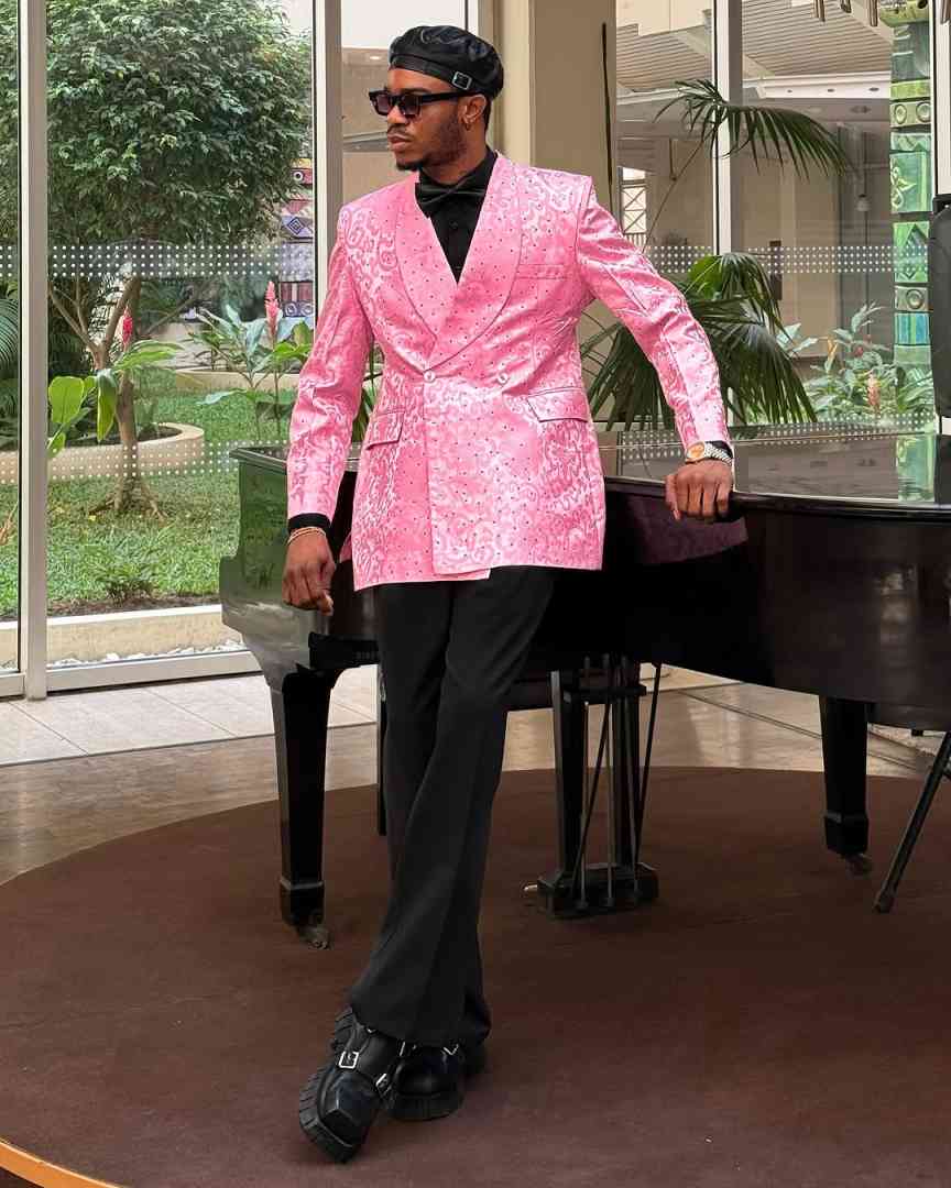 Pink Leopard Print Mens Jacket Shawl Lapel Double Breasted Party Birthday Groom Wear Only One Piece Customized Cosplay Outfits