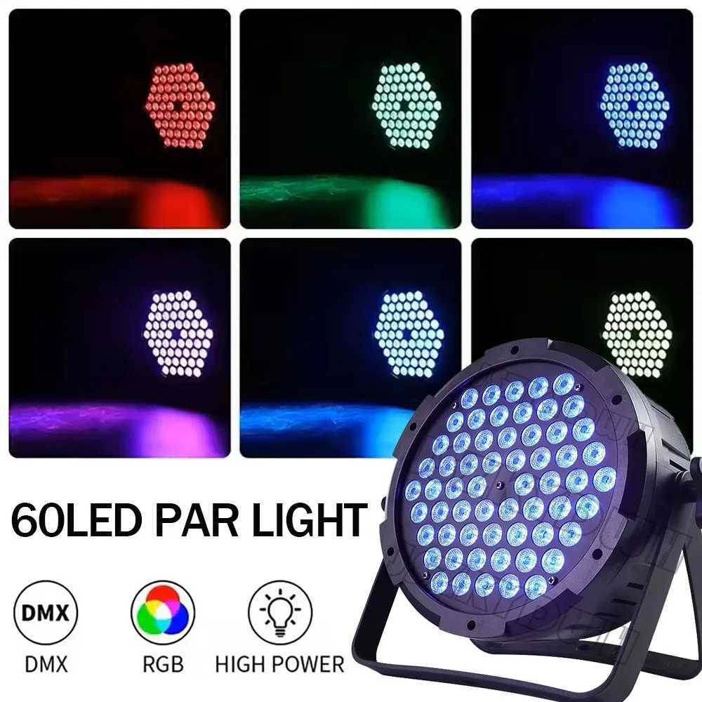 3W * 60 RGB Stage Light DJ Sound Control Disco Light 3-in-1 Wedding Holiday Club Projection Light DMX 512 Party Vibe Light Z250320