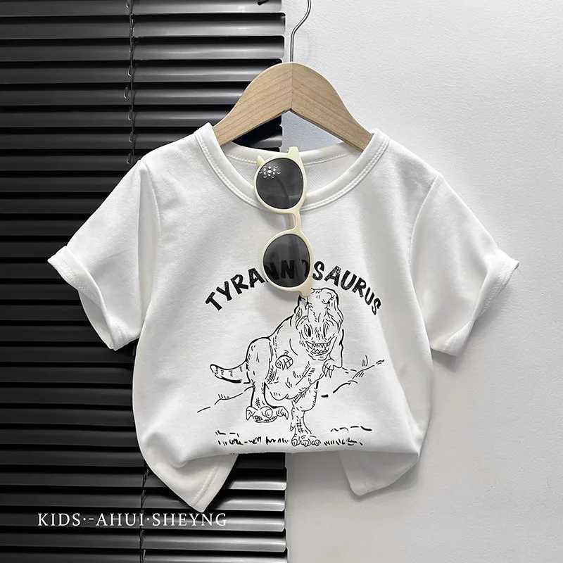 Baby T-shirt Baby Boy Summer Cotton Cartoon Childrens Girl Short Sleeve Casual Top T-shirt Childrens ClothingT250320