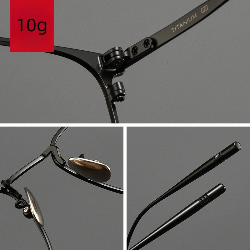 FIRADA Fashion Comfortable Square Eyeglasses Vintage Pure Eyewear Optical Prescription Glasses Frame For Men 30020-C 250228