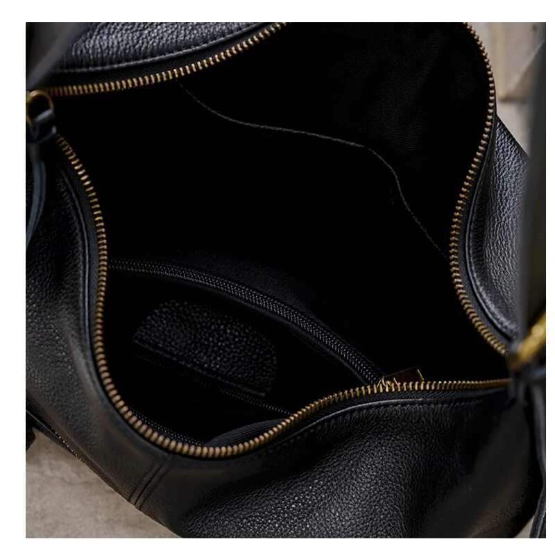Large Capacity Handbags Tote For Women 100% Soft Genuine Leather Crossbody Lady Shoulder Practical Versatile Big Bag