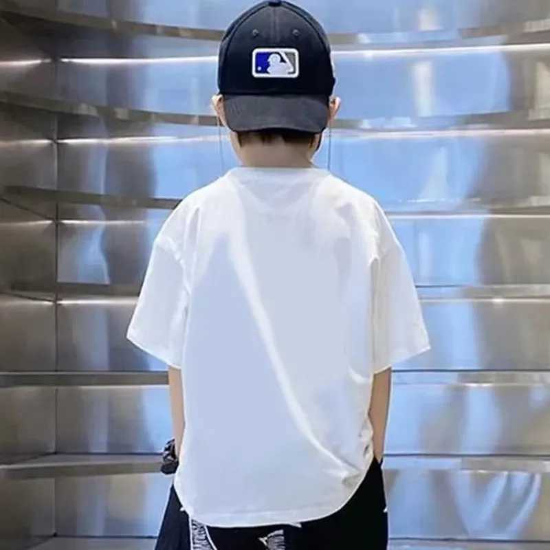 Summer Oufi T-shirt Childrens T-shirt Youth Clothing T-shirt Top Boys 6 years old 12 years old Short sleeved Youth T-shirtT250320