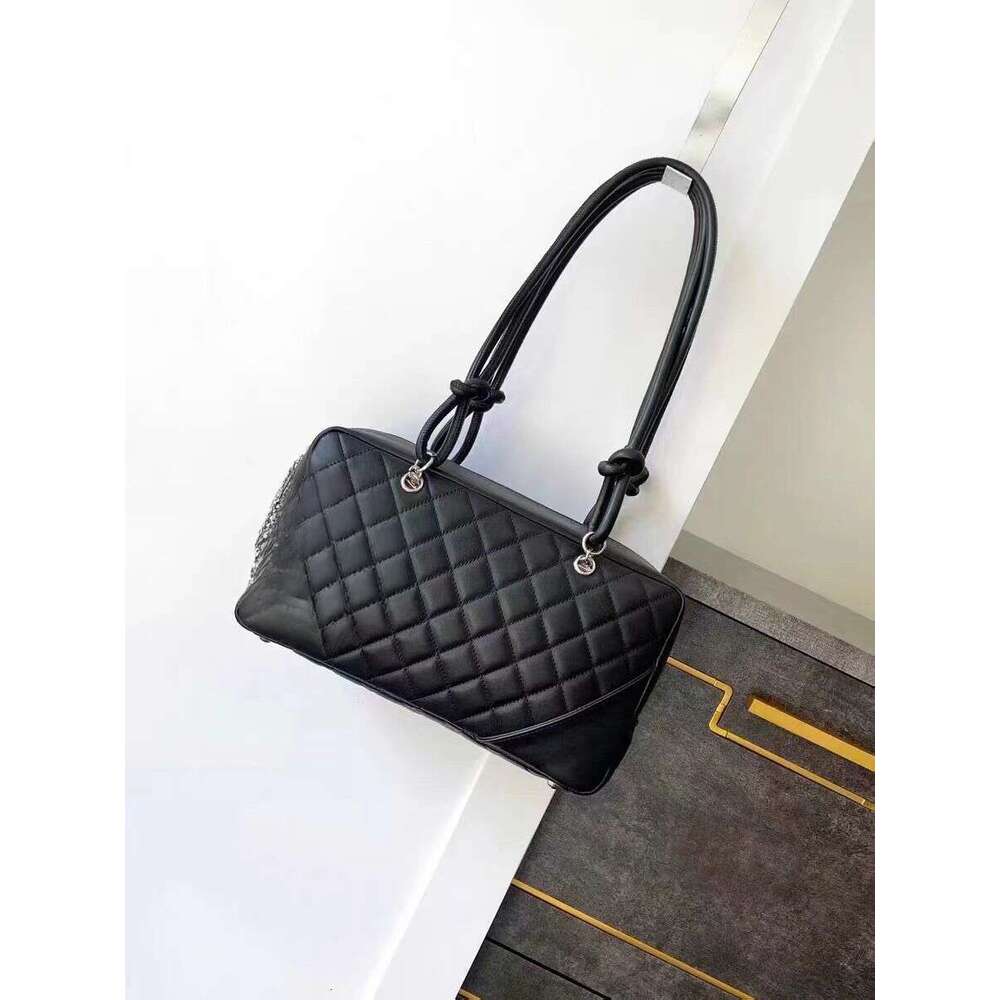 High Quality Vintage Bowg Dia Grid Pillow Bag With High-End Leather Handbag