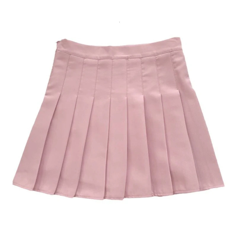 ITOOLIN Women Pleated Skirts High Waist Zipper s Dancing JK Mini Skirts Black Fashion Student A Line Faldas gothic skirt 250320