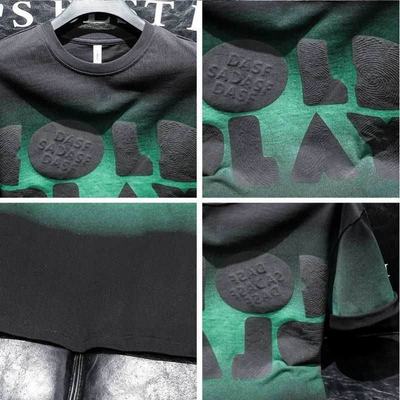 Mens T-shirt Alphabet printed top black Heather mens T-shirt cheap clothing and high-quality Harajuku fashion wholesale hotT250319