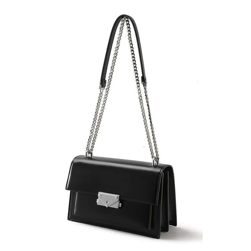 Factory Customized Simple Genuine Leather Women's Handbags High Quality Crossbody Bag Chain Women Shoulder Bags