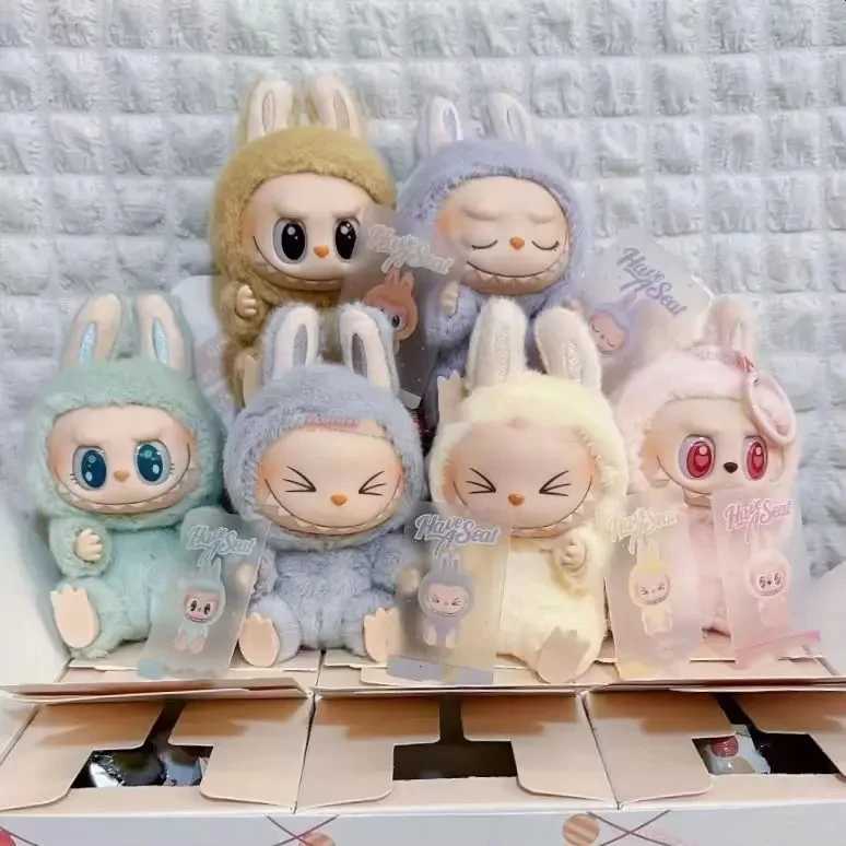 Labubu blind box has a seat series vinyl pendant doll model toy cute monster replica keychain toy Christmas giftXJ250319