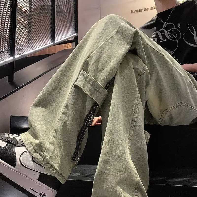 Casual Pants Y2k Baggy Jeans Y2k Streetwear Trousers Male Denim Shorts Flared Jeans Men Clothing Jean Man Mens Mens Cargo NewT250319