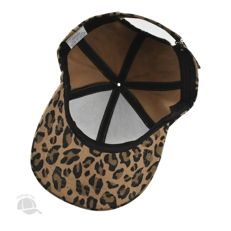 Unisex Dome Woman Summer Hat Leopard Print Baseball Cap Man Fisherman Hat Outdoor Shade Fashion Peaked Cap Summer Cap Ladies 250320
