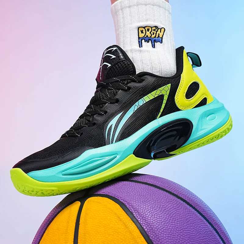 Super Light casual basketball shoes mens new breathable sports shoes students actual combat professional anti slip sports shoesW250320