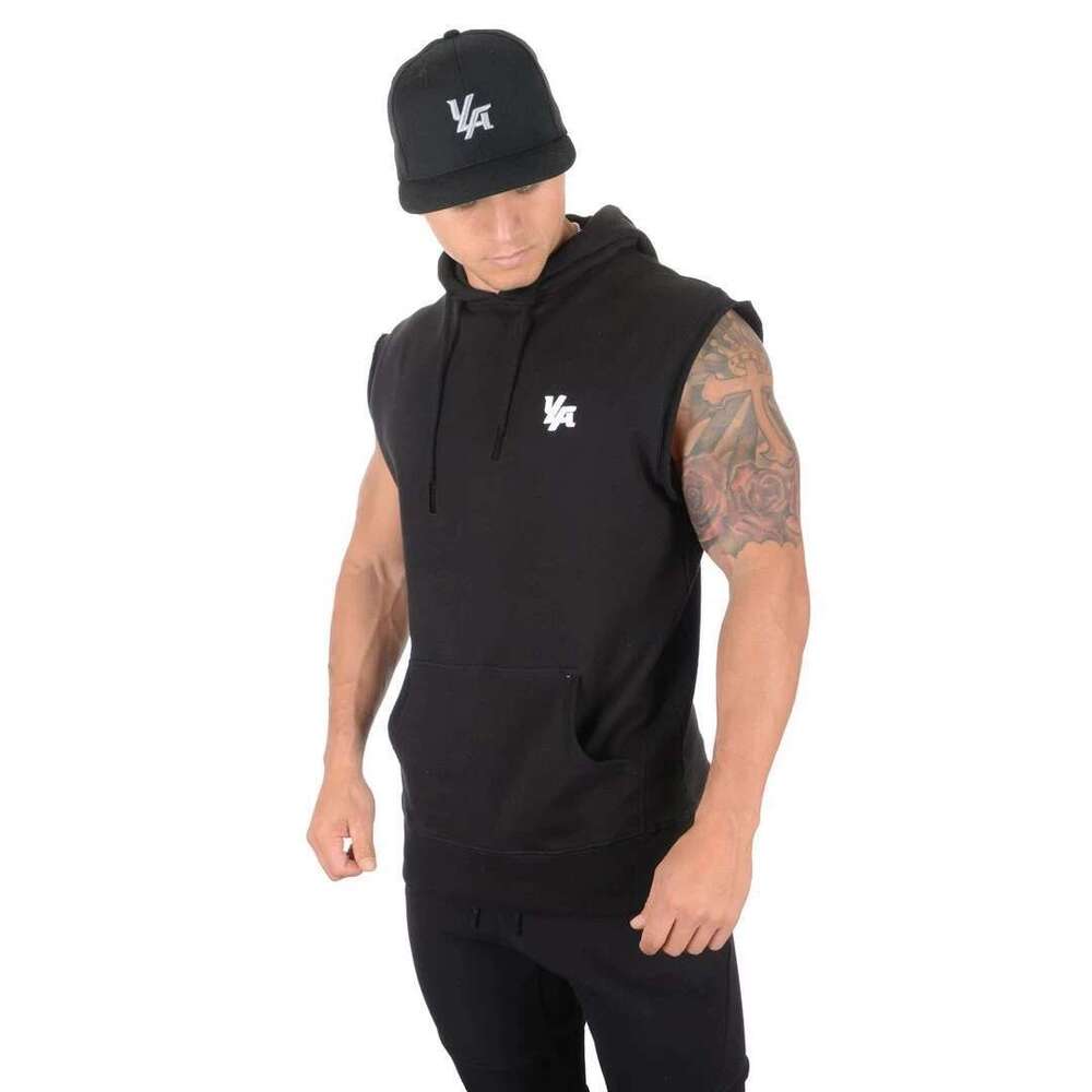 Stringer Fitness Men's Hoodie, Muscle Shirt, Bodybuilding Clothing, Gym Precious Top, Sportswear, Summer, New Brand, 2024