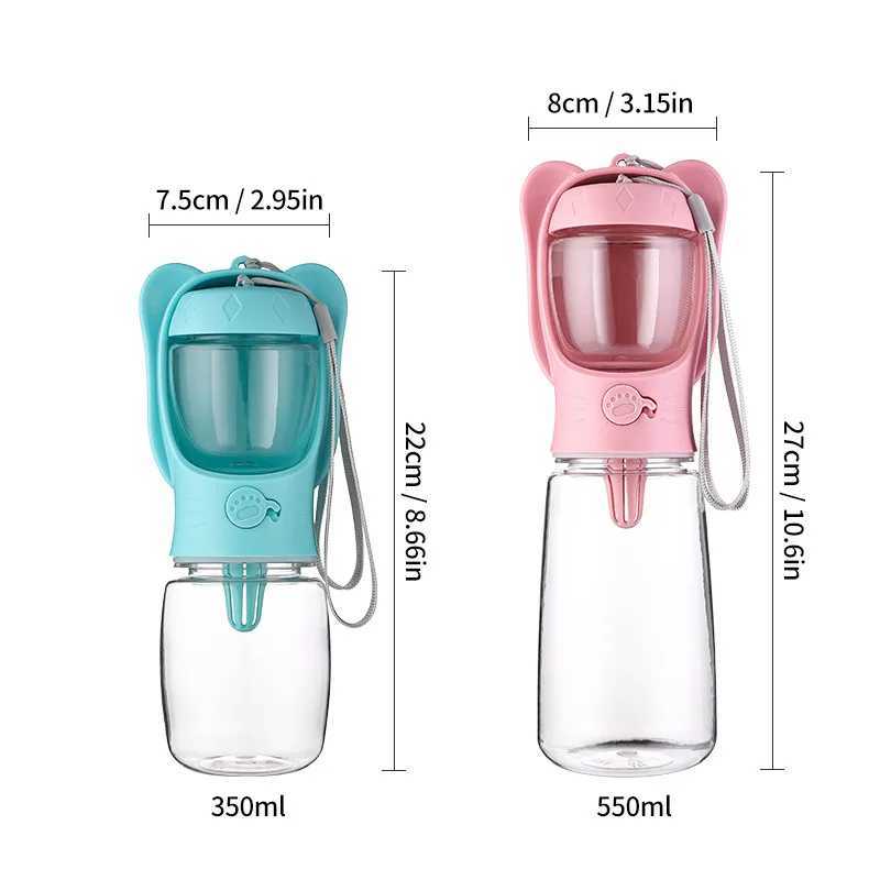 Portable dog drinking water bottle suitable for small dogs cats outdoor travel leak proof walking drinking bowls small dogs cat feeders pet supplies Y