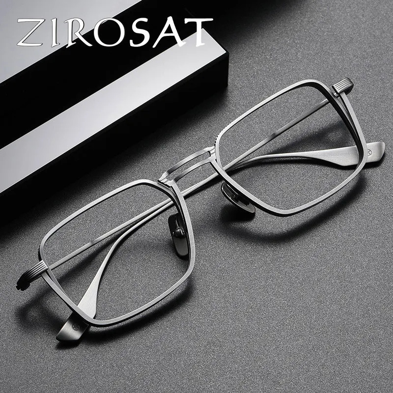 ZIROSAT Optical Glasses DLX125 Full-rim Frame Prescription Eyeglasses Rx Men Glasses for Male Eyewear 250228