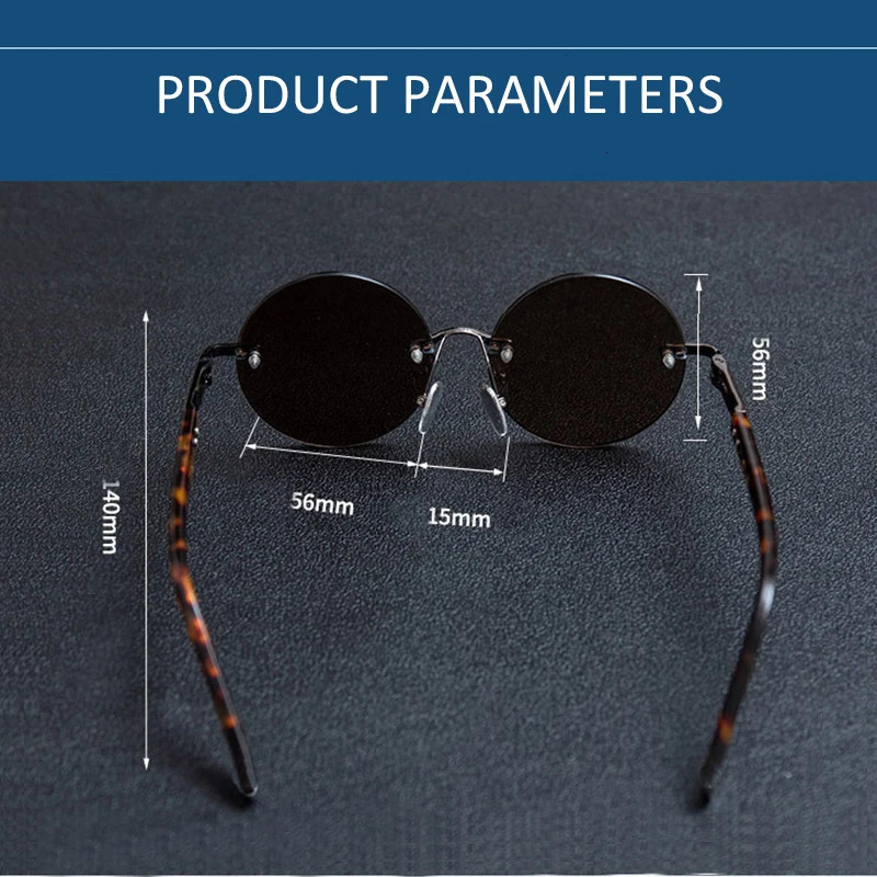 Natural Crystal Stone Sun Glasses Man Round Rimless Glass Sunglasses Woman Brown Mineral Lens Acetate Frame Anti Scratch 250318