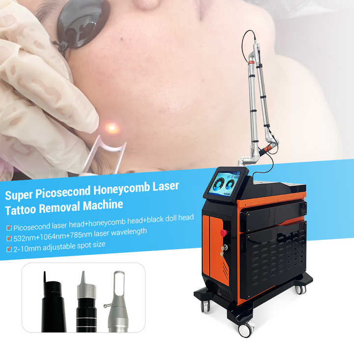 2025 Professional Picolaser Carbon Peel 532 755 1320 1064 Q-Switch Nd Yag Laser Tattoo Removal Machine Picosecond