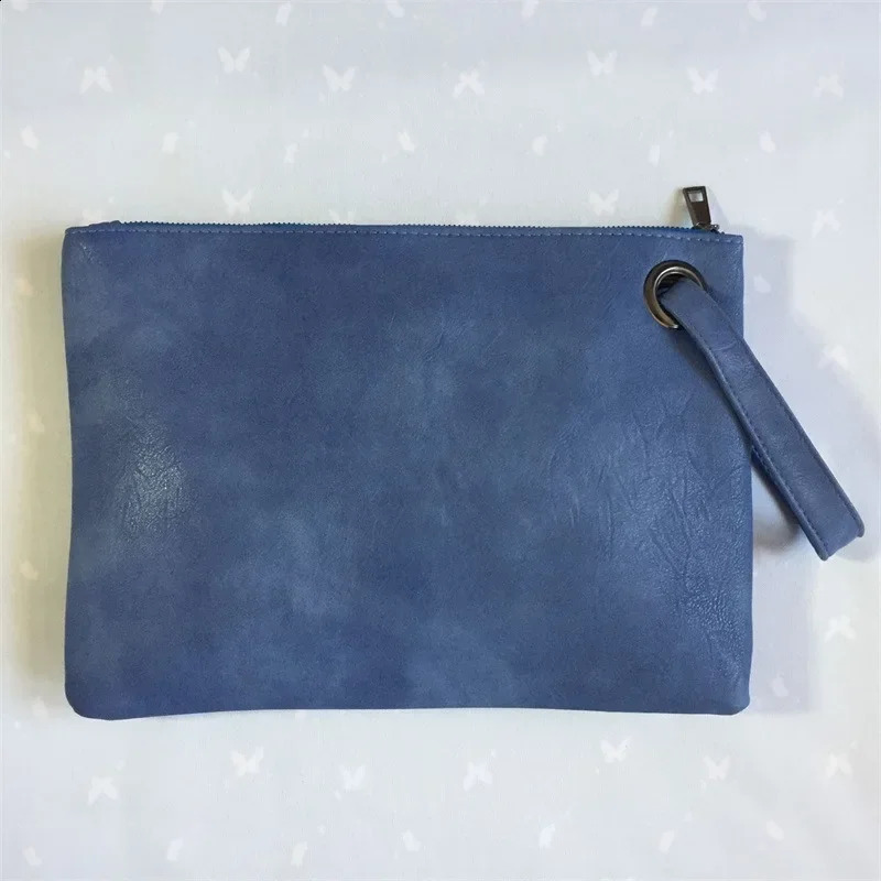 Fashion Solid Womens Clutch Bag Leather Envelope Handbag 250317