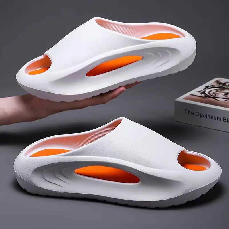 Summer mens sports slider thick bottom anti slip anti tooth wear-resistant soft bottom mens e-piece mop Y250320