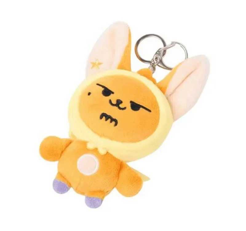 Kpop Dolls Cute Soobin Beomgyu PPULBATU Same Plush Keyrings Tutu Bar Two-Bar Doll Keychain Rings Plush Bag PendantXJ250319