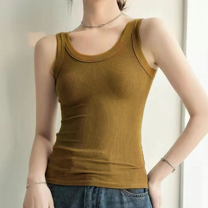 womens vest casual matching sleeveless top office basic spring trend fashionable 250319